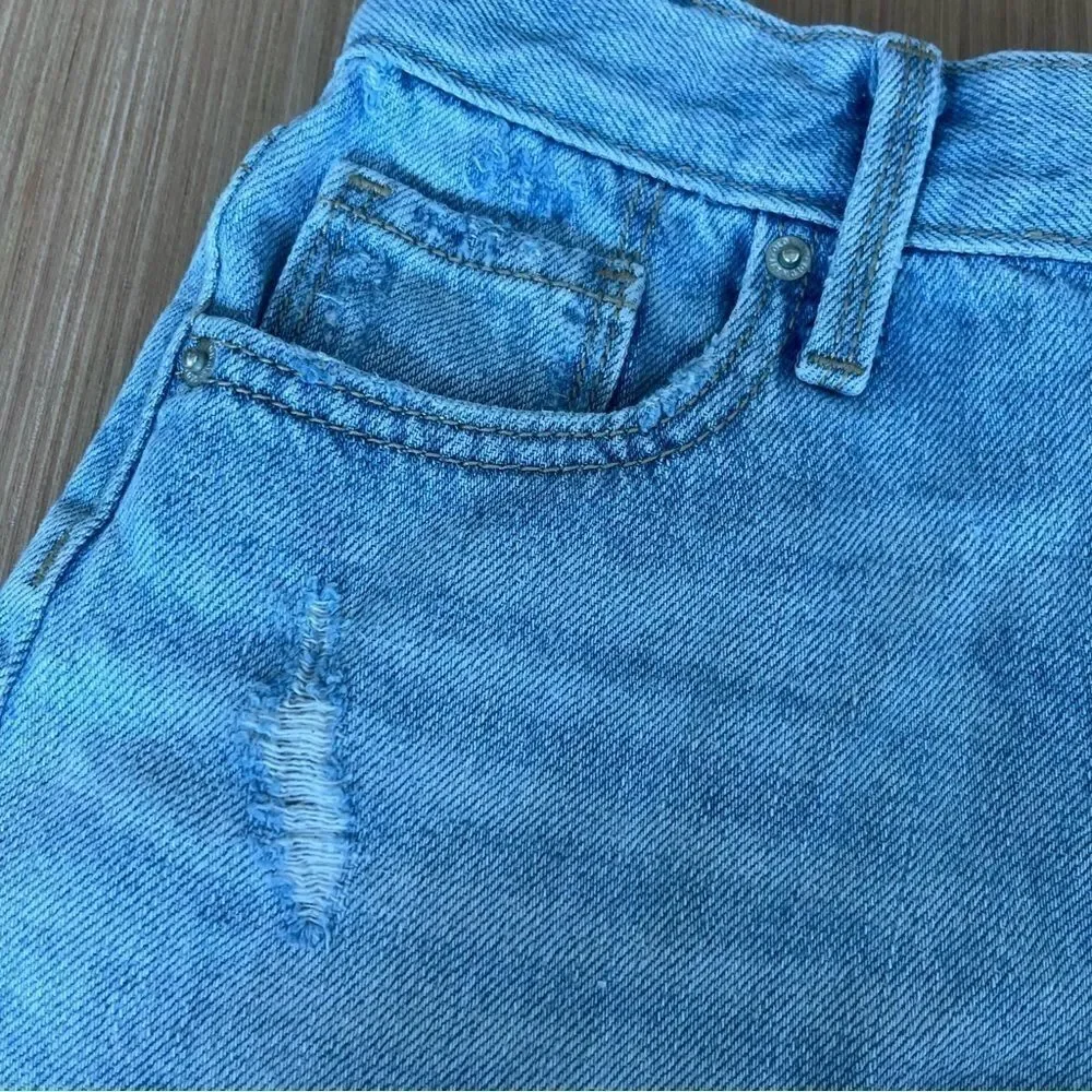 Old Navy Hi Rise Distressed Denim Shorts